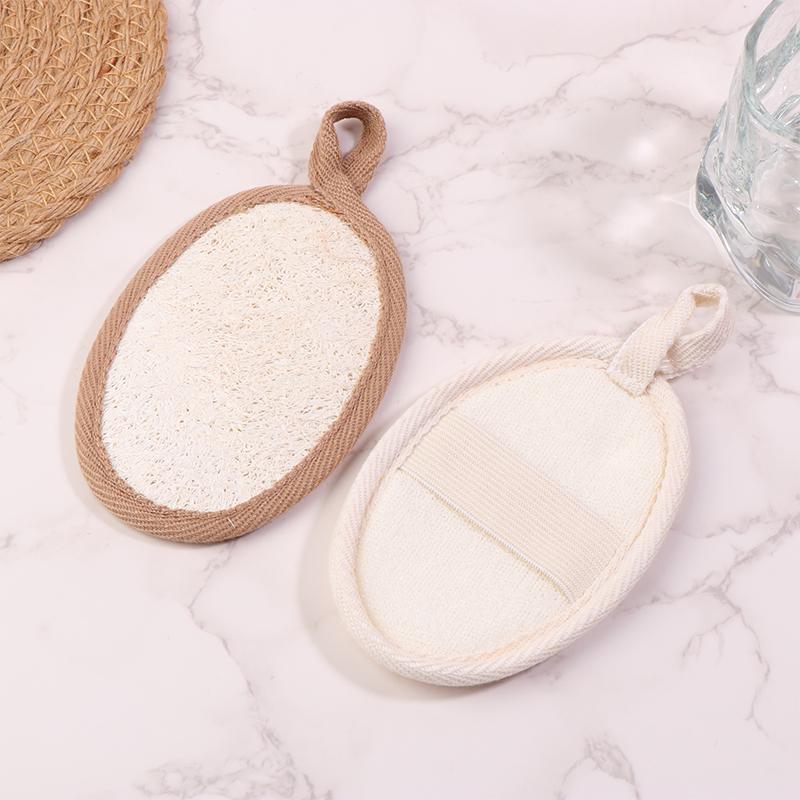 Natural Loofah Body Scrubber Bath Exfoliating Sponge Soft Shower Brush Cleaner Pad Exfoliator Shower Puff Body Skin Care Tool