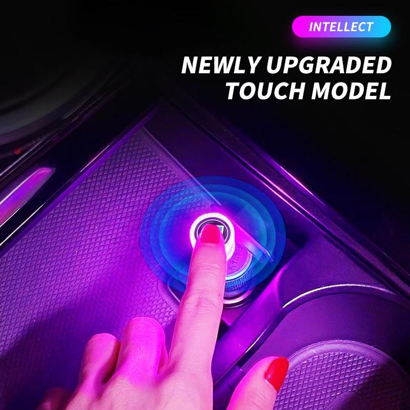 QPM1 7 Colors Car LED Ambient Light USB Free Installation Interior Decorative Light For Buick Excelle XT Verano Regal Encore GL8 GL6