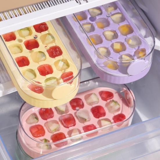 Стакан для кубиков льда с формой для легкого извлечения кубиков, 2-в-1: поддон для льда и герметичная бутылка для воды для кофе со льдом, коктейлей, соков