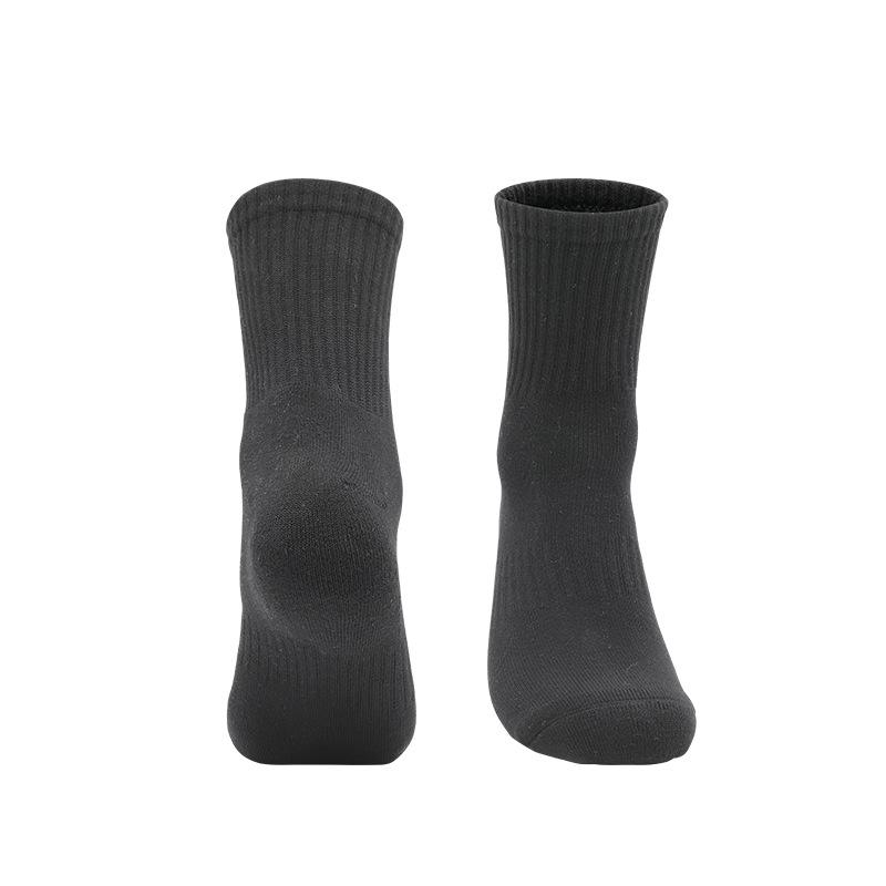 Socks Embroidered Jacquard Pattern Towel Bottom Sports Socks High-Top Running Basketball Socks Actual Combat Medium Tube Cotton Socks