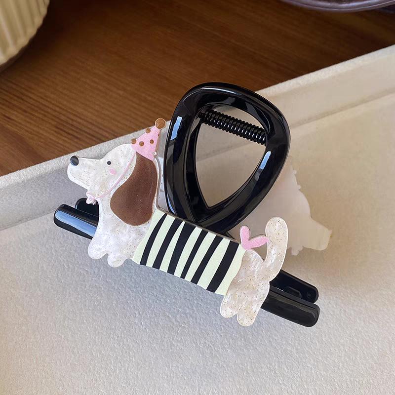 Корейская ретро большая заколка-краб для густых волос - Заколка-краб для волос высокого класса для прически пучок 2025