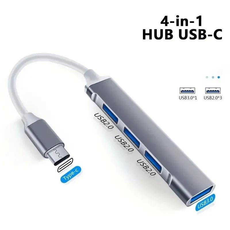 USB C HUB 3.0 Type C удлинитель 4 порта разветвитель адаптер OTG док-станция для телефона Macbook Pro 13 15 Air ПК ноутбук компьютер концентратор