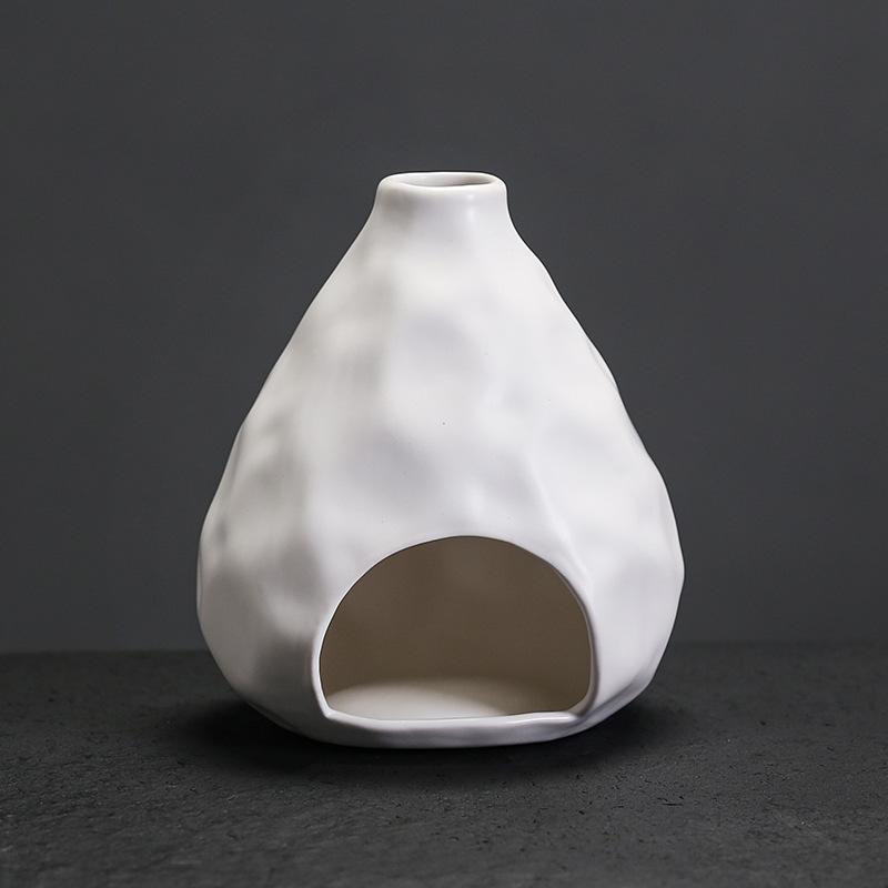 1pc Ceramic Sage Burning Tool Container Creative Atmosphere Decor Peru Palo Santo Tray Burner Home Decor (Without Incense)