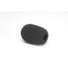 Microphone Sponge Windscreen for Lapel Microphones, Broadcasting, Set of 5, Black, 2.0cm Long