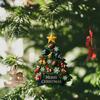 Рождественское украшение в виде елки, 2D акриловая подвеска, украшение для праздника