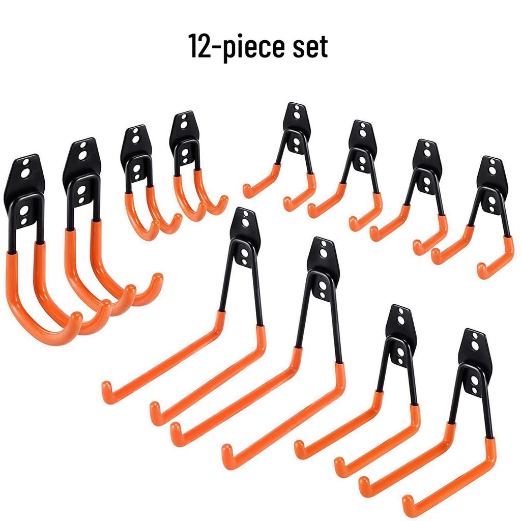 Сверхпрочные металлические крючки для гаражных и садовых инструментов