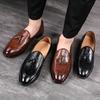 Fashion Men's Classic Fashion Tassels Loafers Men Microfiber Leather Casual Shoes Mens Wedding Party Moccasins Driving Flats Sizes 37-48