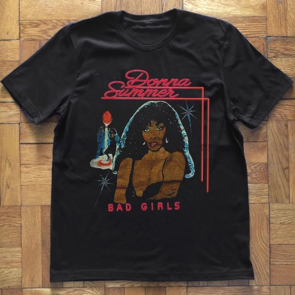 Rare Donna Summer BAD GIRL MID SUMMER TOUR Cotton Unisex All Size Shirt Unisex T-Shirt