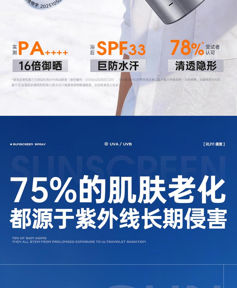 Ruyi Multi-dimensional Light Ice Protection Sunscreen Spray