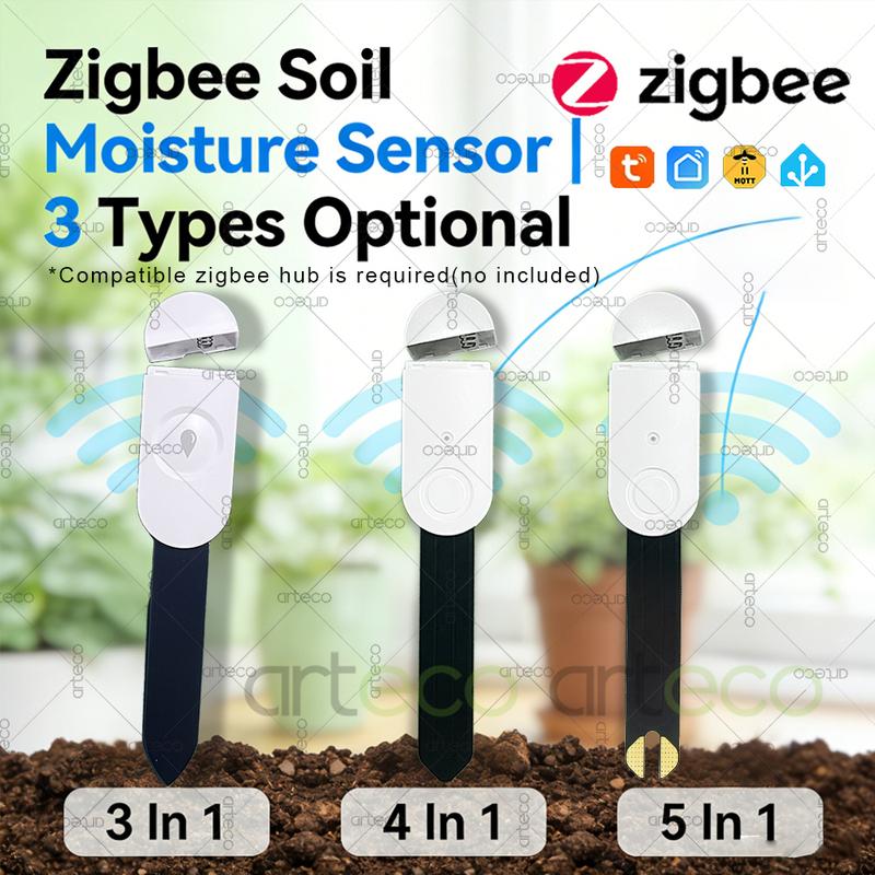 Умный Zigbee Датчик Влажности Почвы, Освещенности, Температуры, Влажности, Тестер Влажности Почвы, Для Tuya Home Assistant Z2MQTT