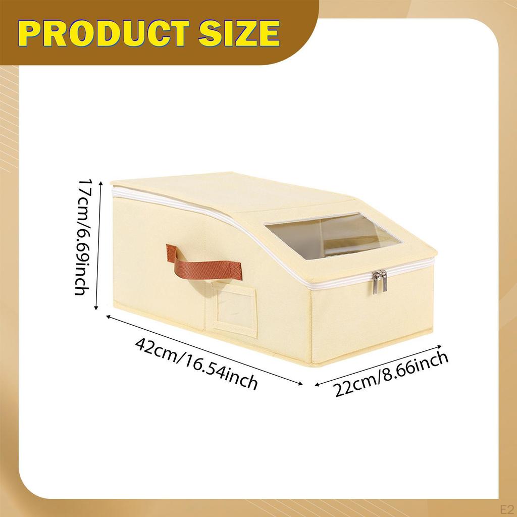 Hat Organizer for Baseball Display Case Container with Clear Window Holder Storage Box