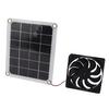 10W Solar Panel Exhaust Fan Waterproof Solar Powered Attic Ventilator for Pet House RV Greenhouse