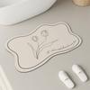 Cream Wind Diatom Mud Bathroom Floor Mat Household Toilet Door Non-slip Mat Toilet Door Water Absorbing Quick Drying Foot Mat