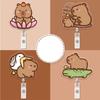 ID Card Clips Capybara Badge Reel Cartoon Hospital Badge Holder Name Card Holder  School Supplies