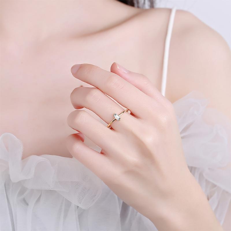 Классические кольца из стерлингового серебра 925 пробы со сверкающим прозрачным цирконом золотого цвета для женщин, свадебные и помолвочные изысканные женские украшения