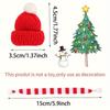 10/20pcs Christmas Hat & Scarf Set. Knitted Santa Hats for Bottles, Dollhouses & Parties.