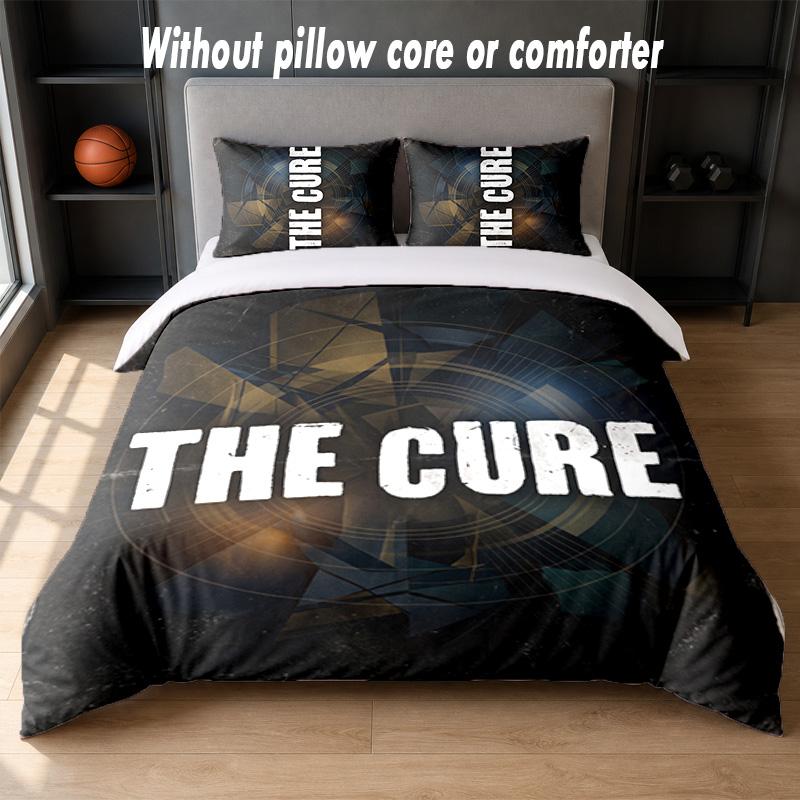 The Cure Design Bed Bedding Set 1 Duvet Cover + 2 Pillowcases Soft Breathable Household Bed Linens