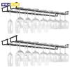 Wall Mount Wine Glass Holder Under Cabinet Wine Glass Holder Hanger Organizer Convenience Hanging Stemware Holder For Kitchen