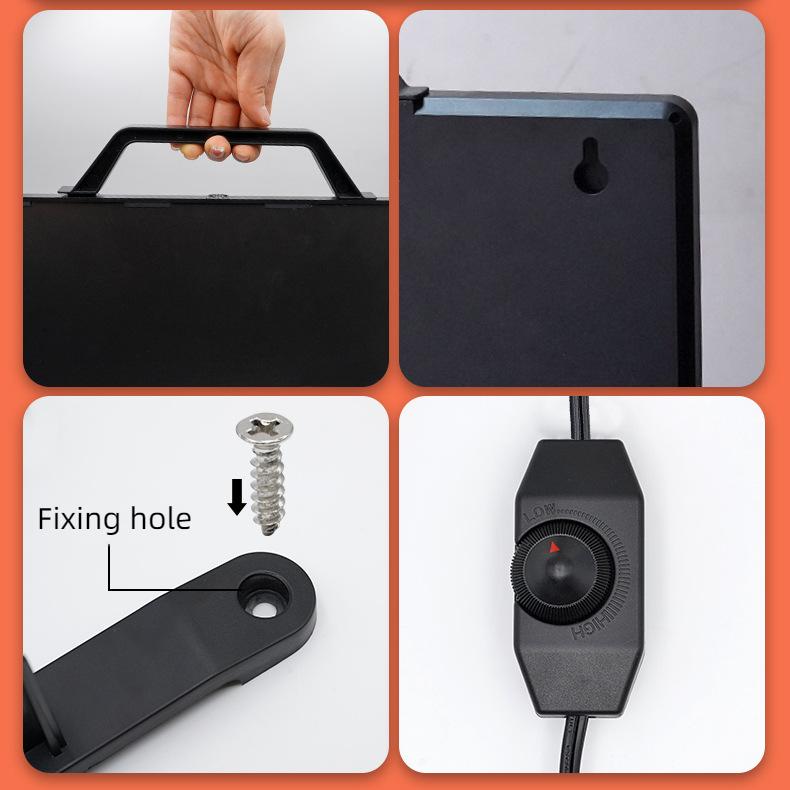 Обогреватель для курятника с регулировкой температуры, плоский панельный обогреватель для кур с лучистым теплом 160 Вт