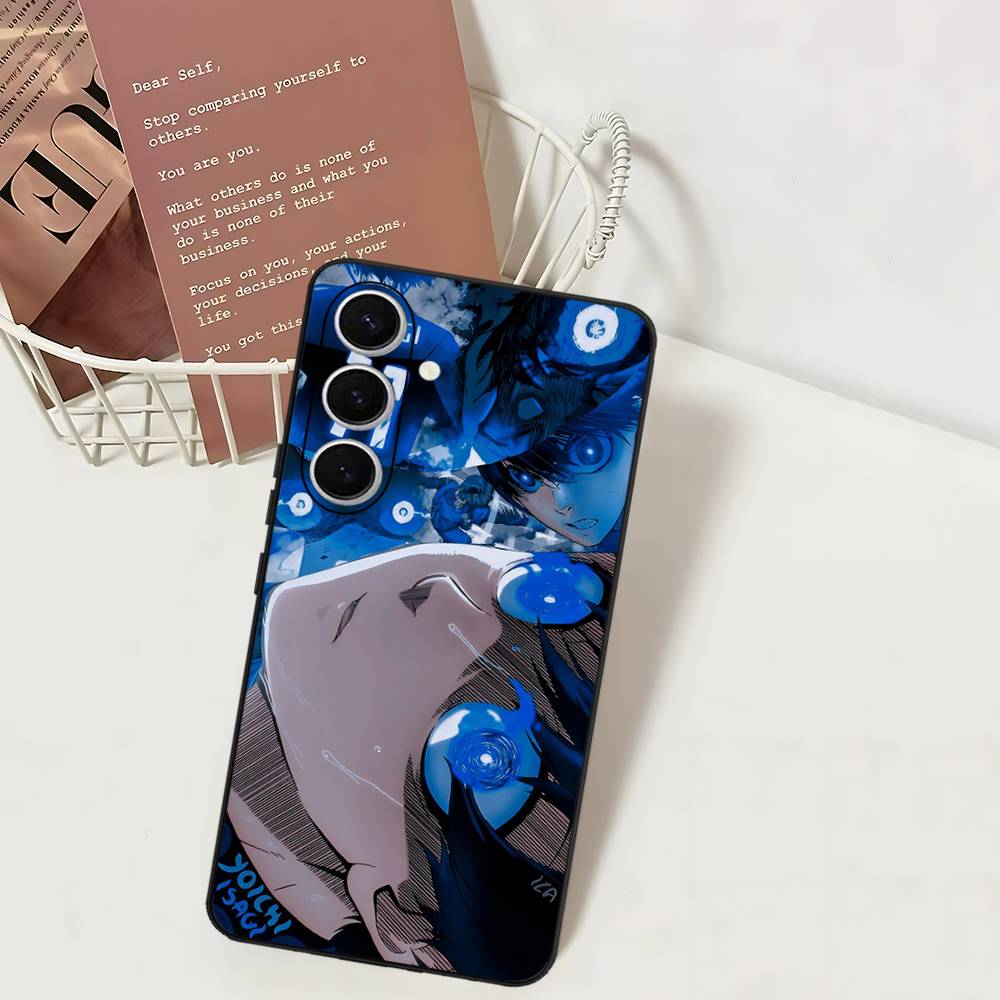 Япония Аниме B-Blue Lock Чехол для телефона для Samsung S 24 Fe 25 Ultra Plus 20 Lite 21 30 22 23 24 22 Ultra 5G Fundas