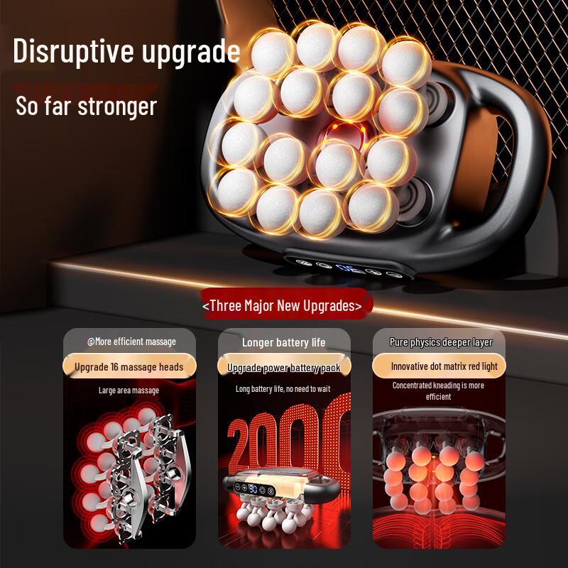 Глубокотканный перкуссионный массажер VTT с 16 головками