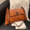 Leather PU Women's Messenger Bag Shoulder Crossbody Bags Armpit Bags for Women New Oil Fashion Vintage