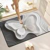 3D визуальный коврик для пола в ванную комнату бытовой коврик для пола из диатомита водопоглощающий быстросохнущий нескользящий коврик ковер Тяньцзинь
