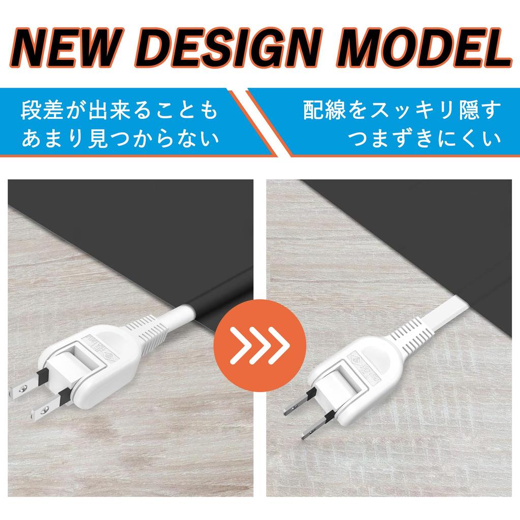 KIMOC 7m White Extension Cord, 15A 125V 1500W, Single Outlet, 180-Degree Swing Plug, 7m Power Strip with Fire Prevention Insulation Cap, Multi-Tap,