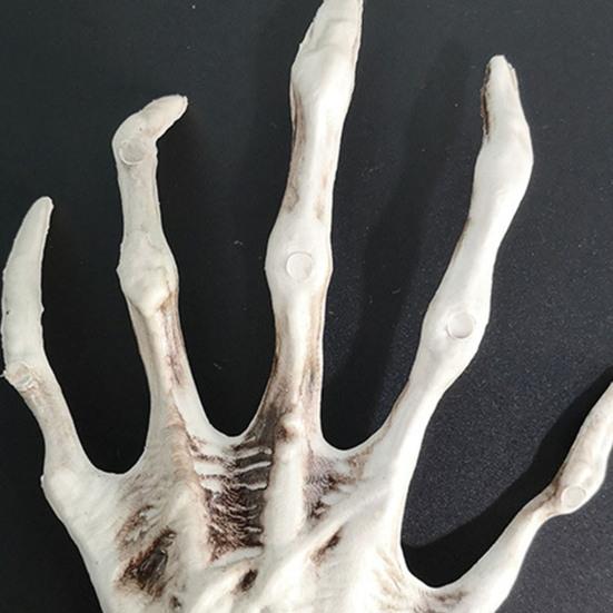 1 пара Хэллоуин скелет руки реалистичный в натуральную величину многоразовый дом с привидениями фестиваль призраков жуткий реквизит праздничное украшение зомби ручные товары для вечеринок