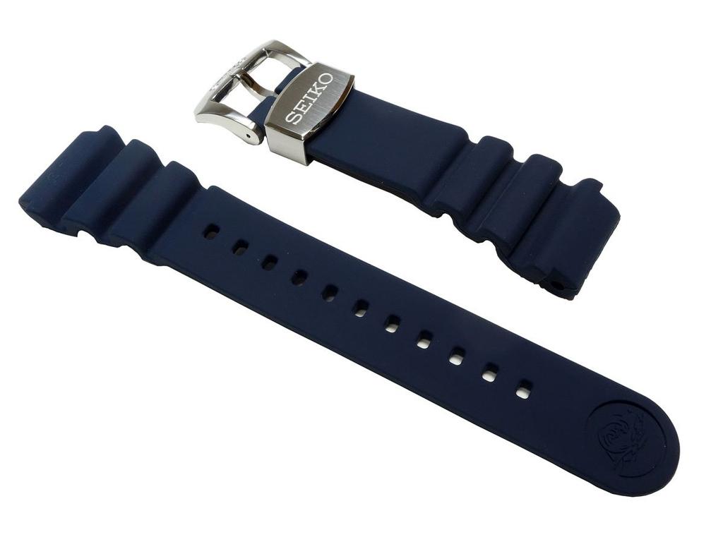 SEIKO PROSPEX SRPA83K 22mm Genuine Silicone Rubber Belt Navy R02Y012J0 [Seiko]