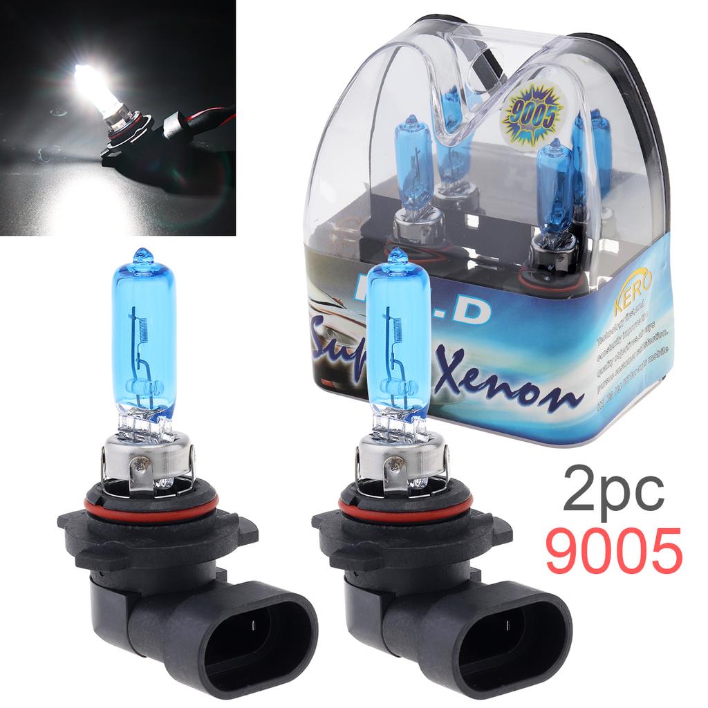 2pcs 12V 6000K White Light Super Bright Car Xenon Halogen Lamp Auto Front Headlight Fog Bulb