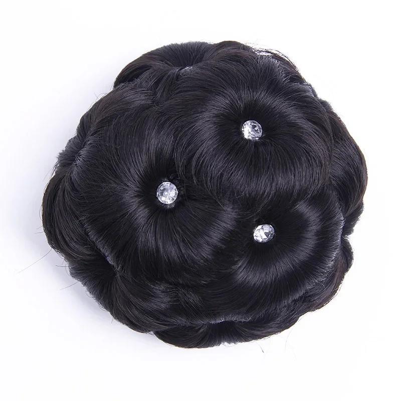 1 шт. Модный круглый пучок для волос, кудрявые волосы, свадебное украшение для головы со стразами, персонализированные инструменты для укладки для женщин, подарки, аксессуары для волос