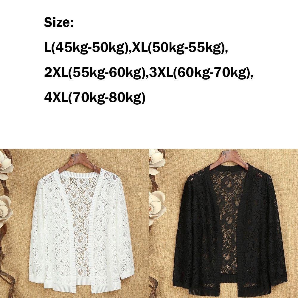 Breathable Lace Shawl Multicolor Thin Coat Short Outer Wear Sun Protection Clothing Women