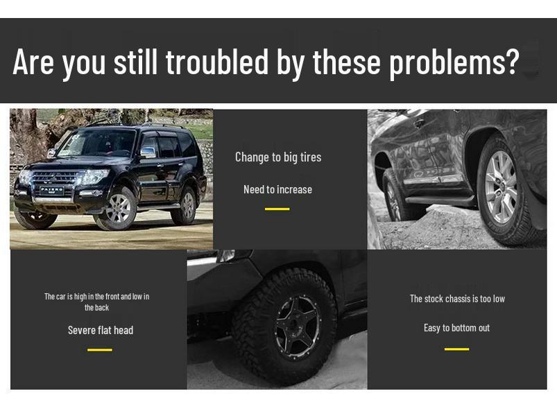 Комплект для лифта подвески 2 дюйма для бездорожья Haval H9 & Tank 300/500 (Передние и задние фланцевые проставки)