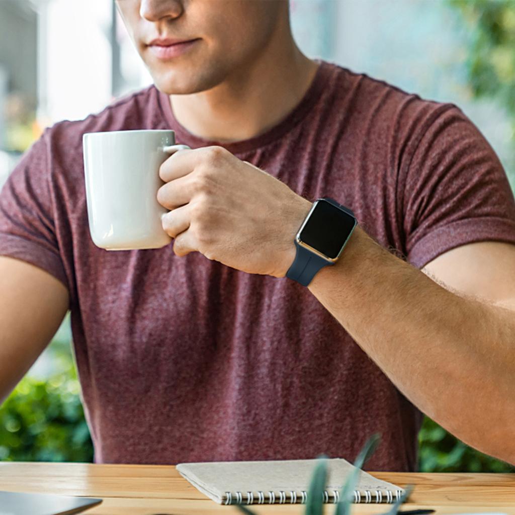 Браслет из жидкого силикона с магнитным ремешком для Apple Watch Ultra Band 44 мм, 45 мм, 49 мм, 38 мм, 40 мм, 41 мм, 42 мм, iWatch Series 7 8 se 6 5 3