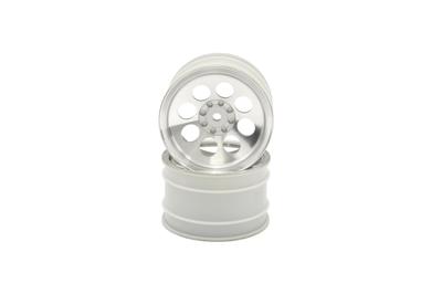 Колеса Kyosho Optima с 8 отверстиями, 50 мм, сатиновый хром, комплект из 2 штук (OTH245SCC)