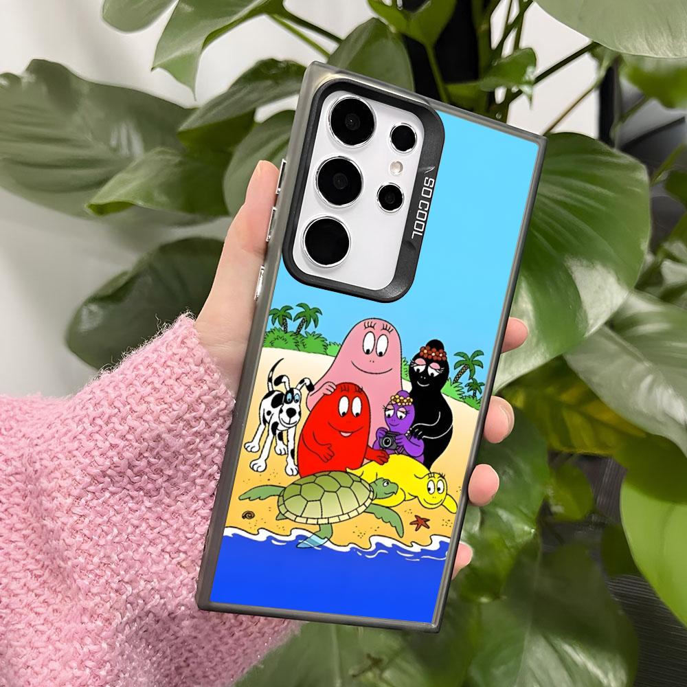 Cute Barbapapa Cartoon Phone Case For Samsung Galaxy A16 A26 A36 A56 A15 A25 A35 A55 A14 A34 A54 A13 A23 A33 A53 A12 A22 A32 A52
