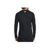 Under Armour Футболка Coldgear® Fitted Crew, однотонная, быстросохнущая, дышащая, облегающая, с длинным рукавом, мужская, черная 1366068-002