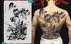 Long Stay Juice Ink Waterproof Tattoo Sticker Full Back Large Herbal Temporary Tattoo Men Body Art General Zhao Yun Dragon Tiger