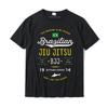 Рубашка Ocean Shark Jiu Jitsu для BJJ Jujitsu в подарок Новое поступление Мужские футболки Групповые топы Рубашка из хлопка Slim Fit