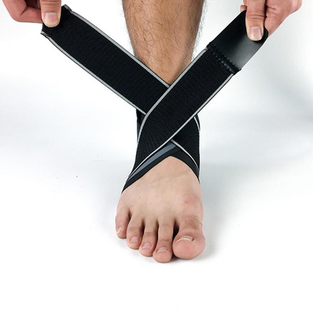 1 шт. дышащий эластичный бандаж для лодыжки и стопы, поддерживающий компрессионную защиту