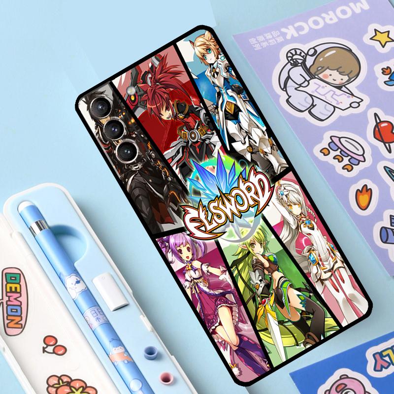Горячий игровой чехол Elsword для Samsung Galaxy S23 S22 Ultra S21 Plus S8 S9 S10 Note 10 20 Ultra S20 FE S21 FE Cover