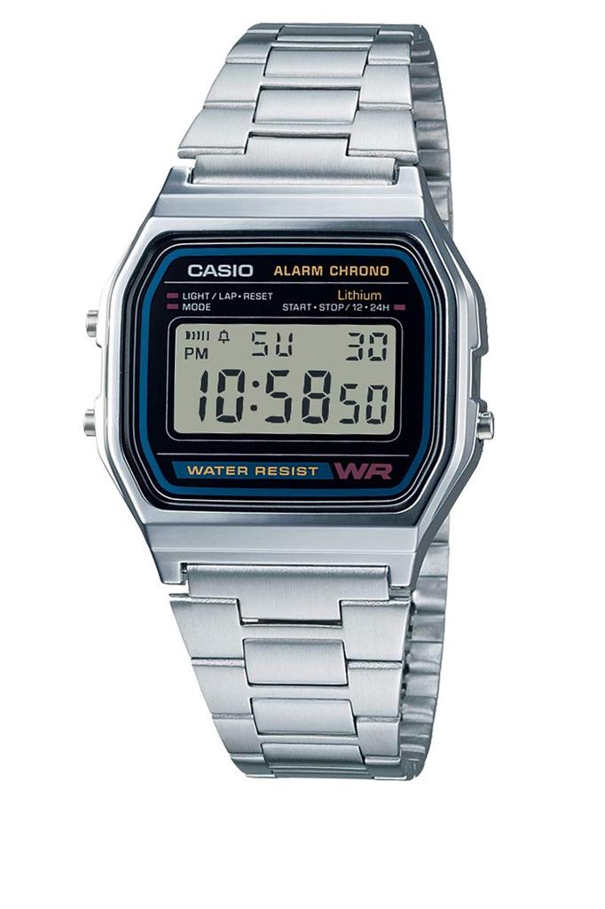 Casio Standard (STANDARD) Watch Black Men's A158WA-1JF