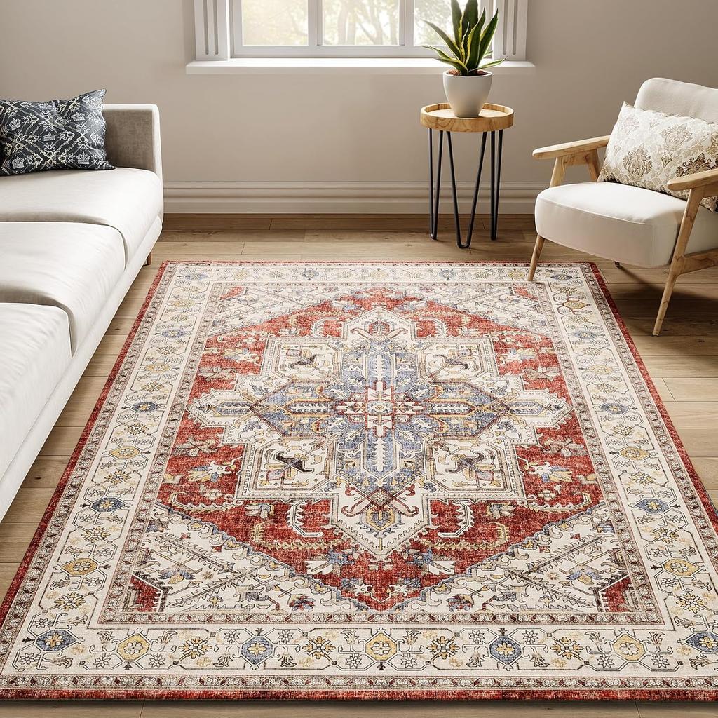 Ковры в этническом стиле для спальни, американский ретро-кабинет, нескользящий коврик для пола, богемный ковер для украшения гостиной, моющийся ковер для лаунжа