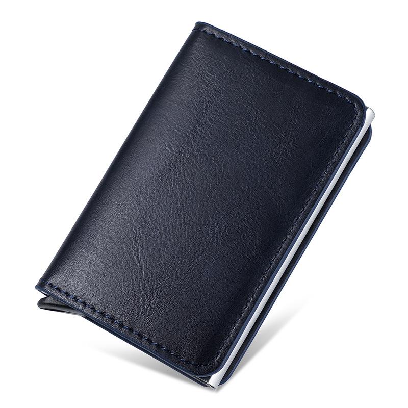 Всплывающий держатель для карт из углеродного волокна с блокировкой RFID