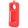 Panoramic Camera Protective Cover Silicone Anti Fall with Hand Strap Camera Body Lens Protector for Insta360 X3 Red