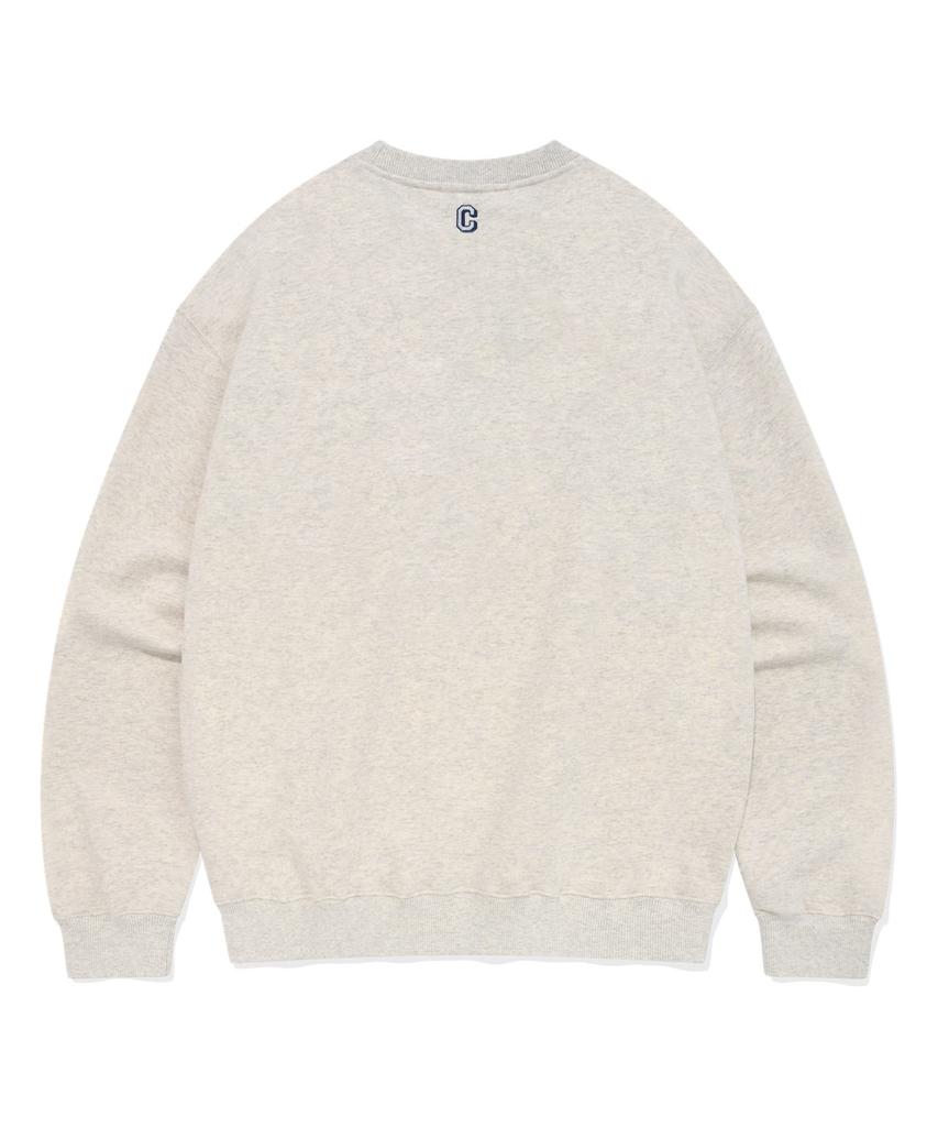 COVERNAT Arch Logo Sweatshirt Oatmeal