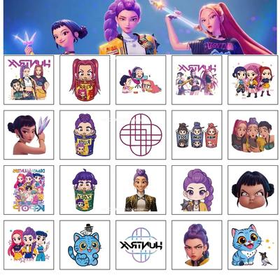 Новый 20 шт./набор Мультяшный Kpop Охотники на демонов Руми Кан Временная тату-наклейка Тату-наклейка Руми Демонизация для подарков на вечеринку