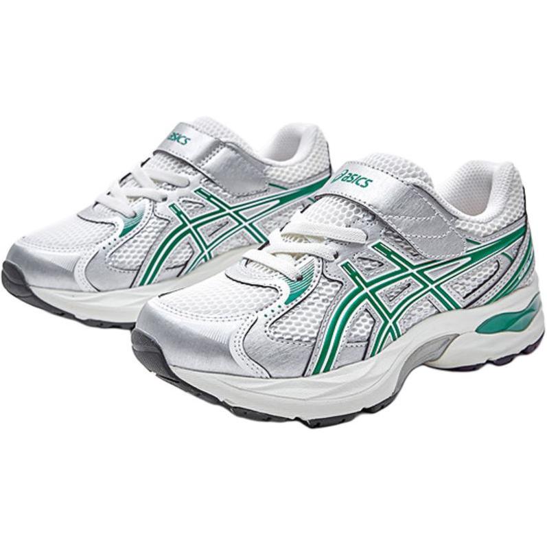 Asics Детские кроссовки Sonic, удобные, прочные, дышащие, с низким верхом для бега, детские кроссовки, серебристые 1014A386-101