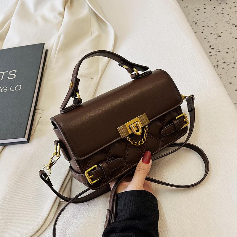 Handbag - Versatile Small Square Bag - Simple Commuter Crossbody Bag